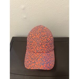 CC Ross Reflective Geometric Print Athletic‎ High Pony Ball Cap Hat Blue Pink